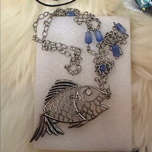 Fish Leong Silver Necklace